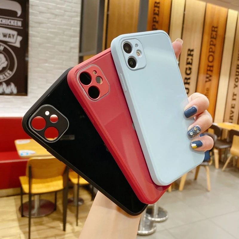 

Чехол из жидкого стекла для IPhone 14 Pro Max, 13 Promax, силиконовый чехол с прямыми краями, 12, однотонный, XS, все включено, объектив 11