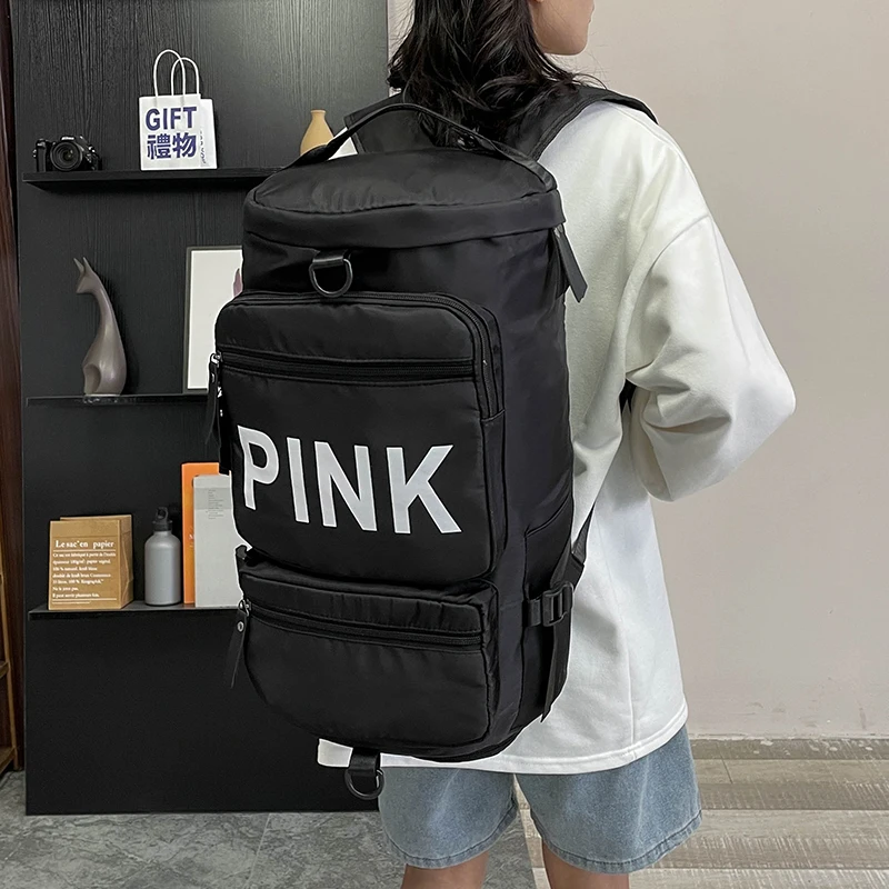 Large Capacity Single Shoulder Cross-Slung Travel Bag Independent Shoe Warehouse Gym Bag Dry And Wet Separation Plum Box M607