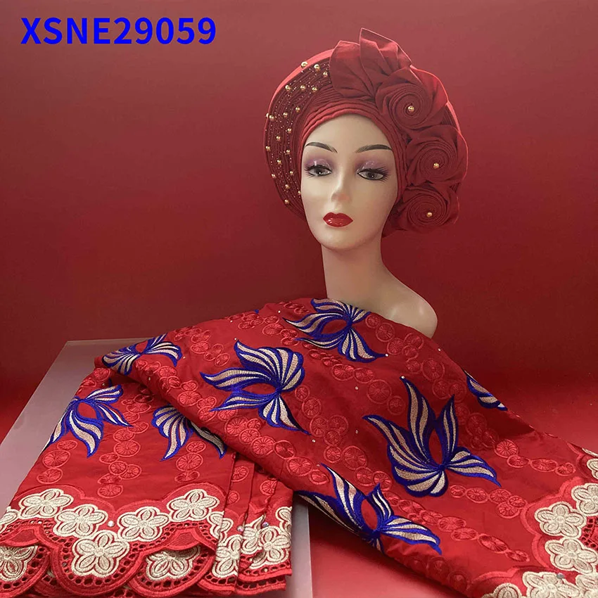 Африканская модель Классическая хлопковая ткань с принтом Размер 5 + повязка на