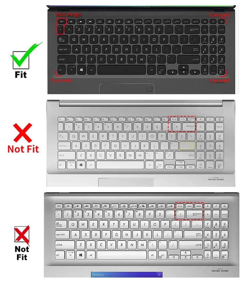 Силиконовый защитный чехол для клавиатуры ноутбука ASUS VivoBook 15 X1500 X1500EA X1500E X 1500 EA 6