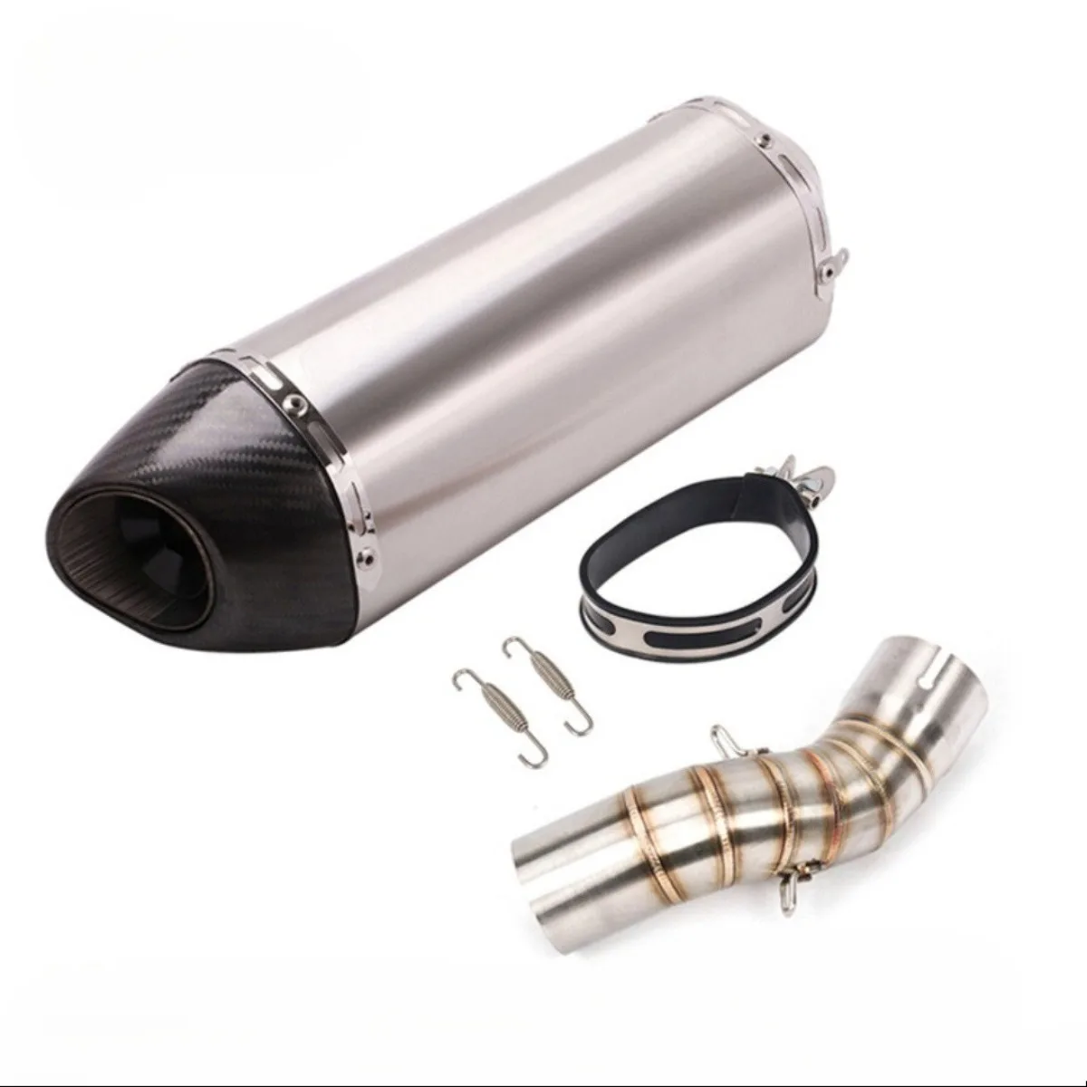 Фото KAW Z900 Мотоцикл Выхлопная система SC Титановая полная система Модифицированная передняя труба с синим пламенем №1