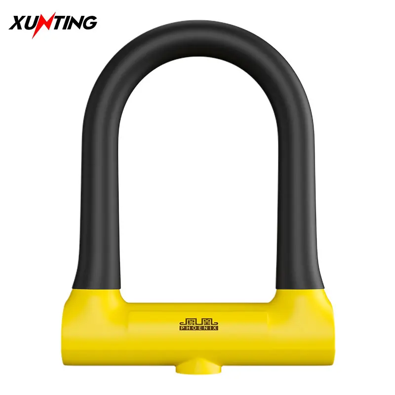 

XUNTING Bicycle U-shaped Lock Safety Lock for Bicycle Accessories for Motorcycle Electric Scooter Mountain and Road Bike Lock