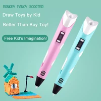 3d drawing printing pencil with lcd screen toys for kids christmas birthday gift original 3d pen for children