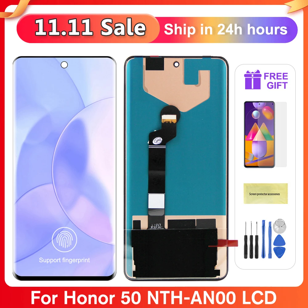 Kup 6.57 ''oryginalny Ekran Dla Huawei Honor 50 Wyświetlacz LCD Ekran Dotykowy Digitizer Zgromadzenie Dla Honor 50 NTH-AN00 NTH-NX9 Wyświetlacz LCD Najtaniej 6.57 ''oryginalny Ekran Dla Huawei Honor 50 Wyświetlacz LCD Ekran Dotykowy Digitizer Zgromadzenie Dla Honor 50 NTH-AN00 NTH-NX9 Wyświetlacz LCD