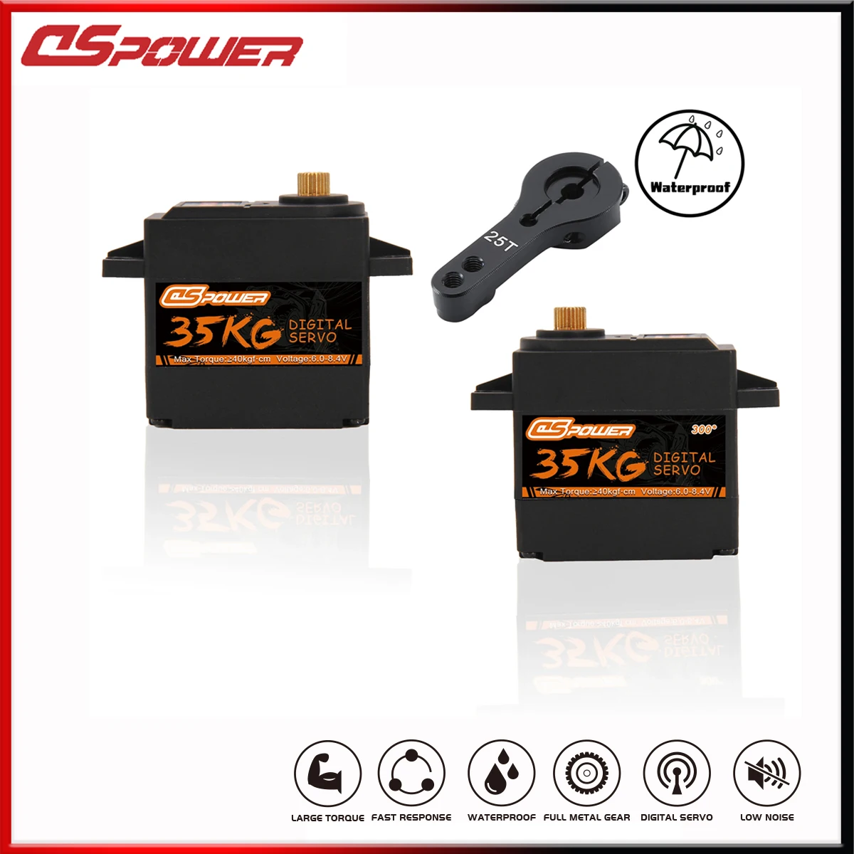 Водонепроницаемый Сервопривод Dspower 35 Кг 180/300 Градусов