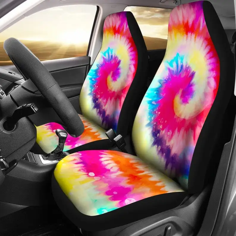 

Die Dye Swirl, Car Seat Protector, Hippie, Handmade, Front Back Car Seat, Jeep VW Beetle, Chevrolet Chevy, Boyfriend Dad Son