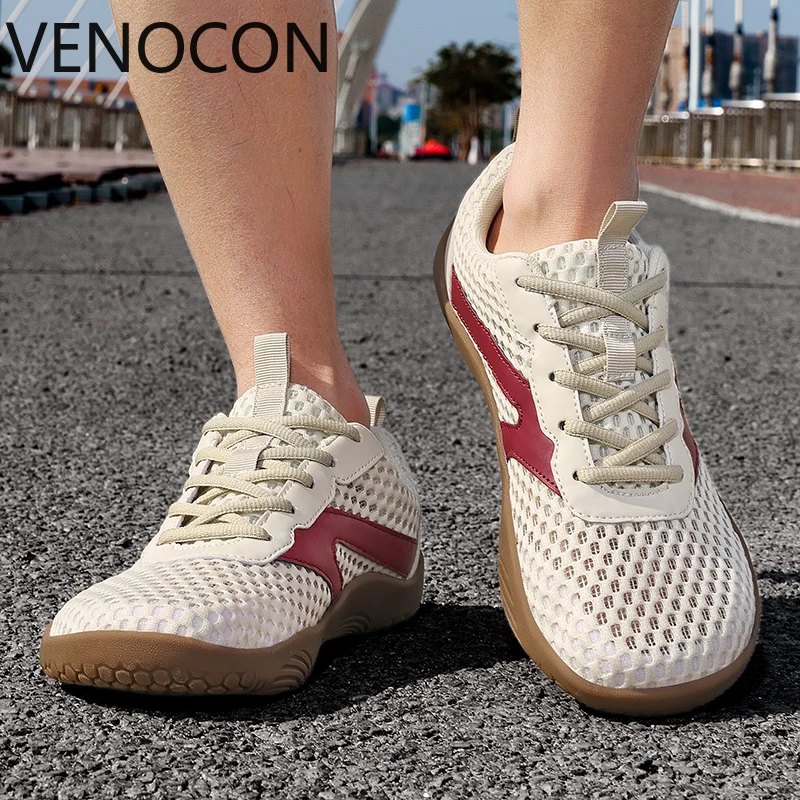 Фото Кроссовки VENOCON Barefoot для мужчин, легкие, широкие, с просторным носком, минималистичные, с верхом из полиуретана и трикотажа, обувь для мужчин и женщин №1