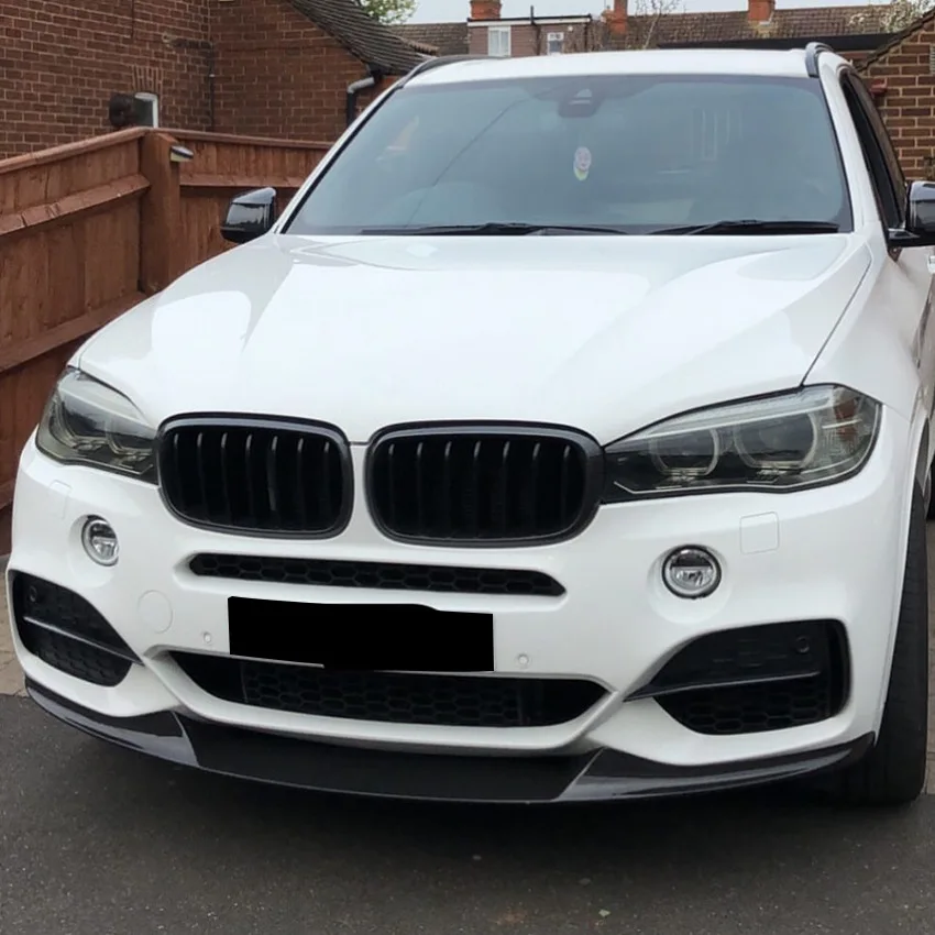 Фото 2014, 2015, 2016, 2017, 2018, для BMW X5 F15 M Sport MP, передний бампер, спойлер, сплиттер от глянцевых черных канавок, диффузор, комплект для тела №2