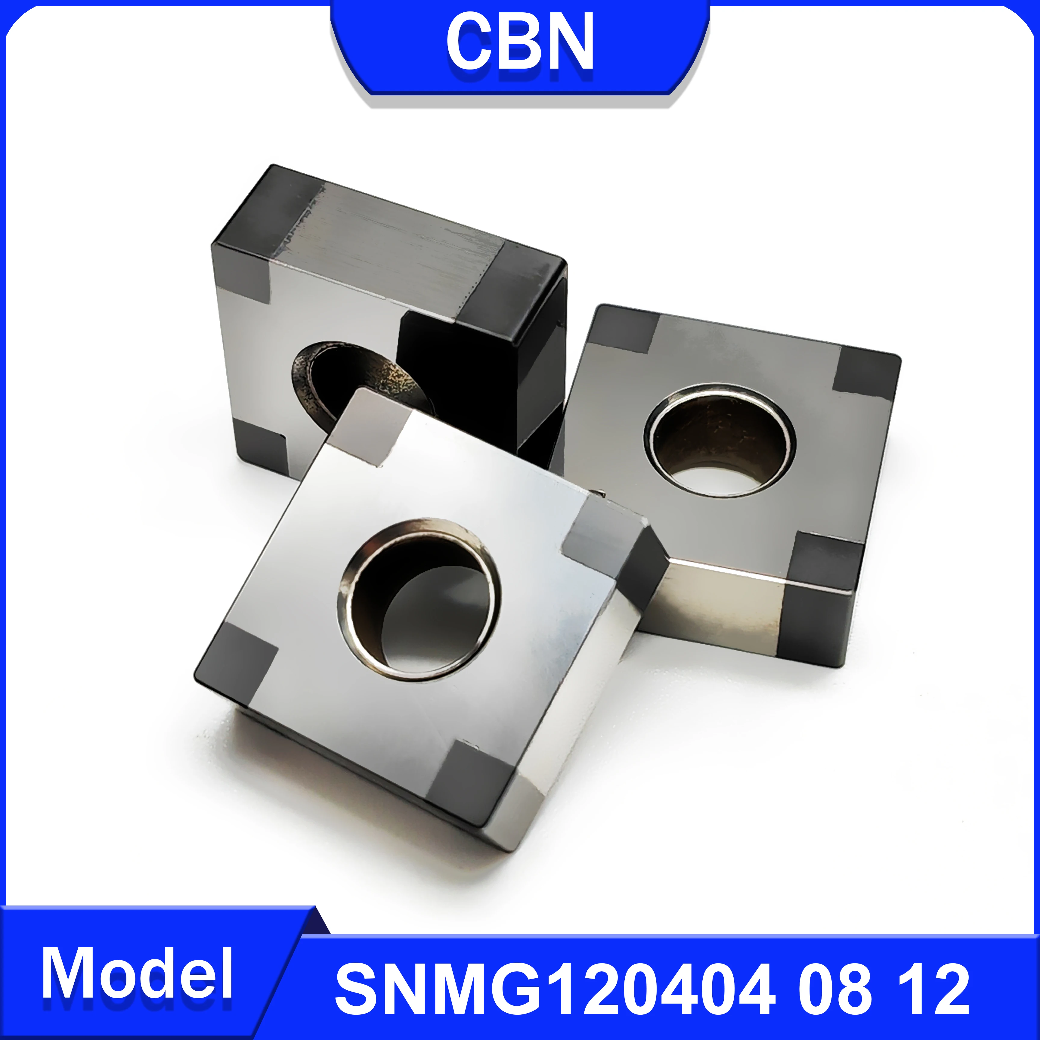 

CNC SNMG120404 SNMG120408 SNMG120412 CBN turning tool machining high hardness materials such as hard steel and cast iron SNMG