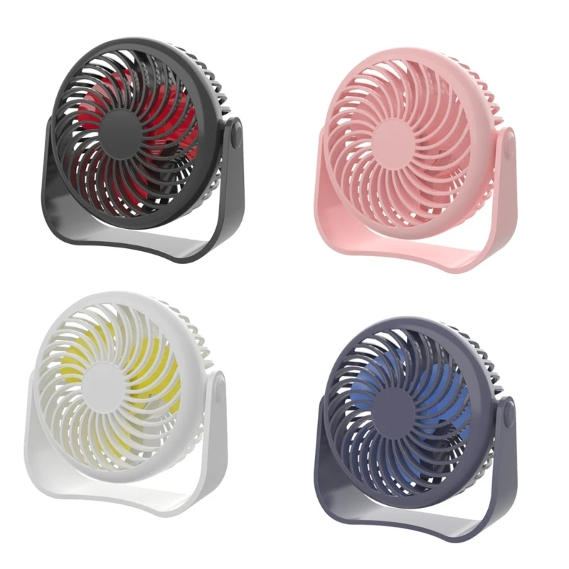 

Camping Fan Small Table Fan 3Gear Airflow Quiet Operation with 2000mAh Battery