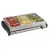 

Buffet Server and Food Warming Tray, Stainless Steel Chafing Dishes, Adjustable Heat, Model 34300PS