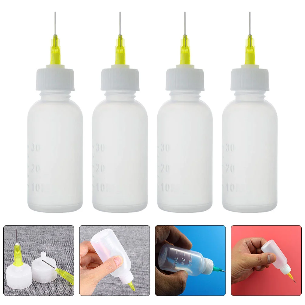 

4PCS Gluing Project Bottle DIY Crafts Applicator Bottle Dropper Bottle