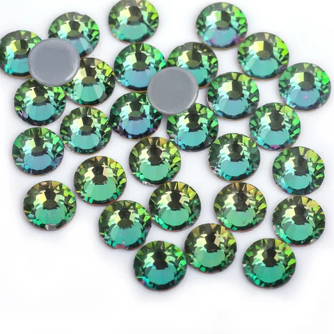 Горячие фиксации стразы хрустальные круглые плоские SS3-SS30