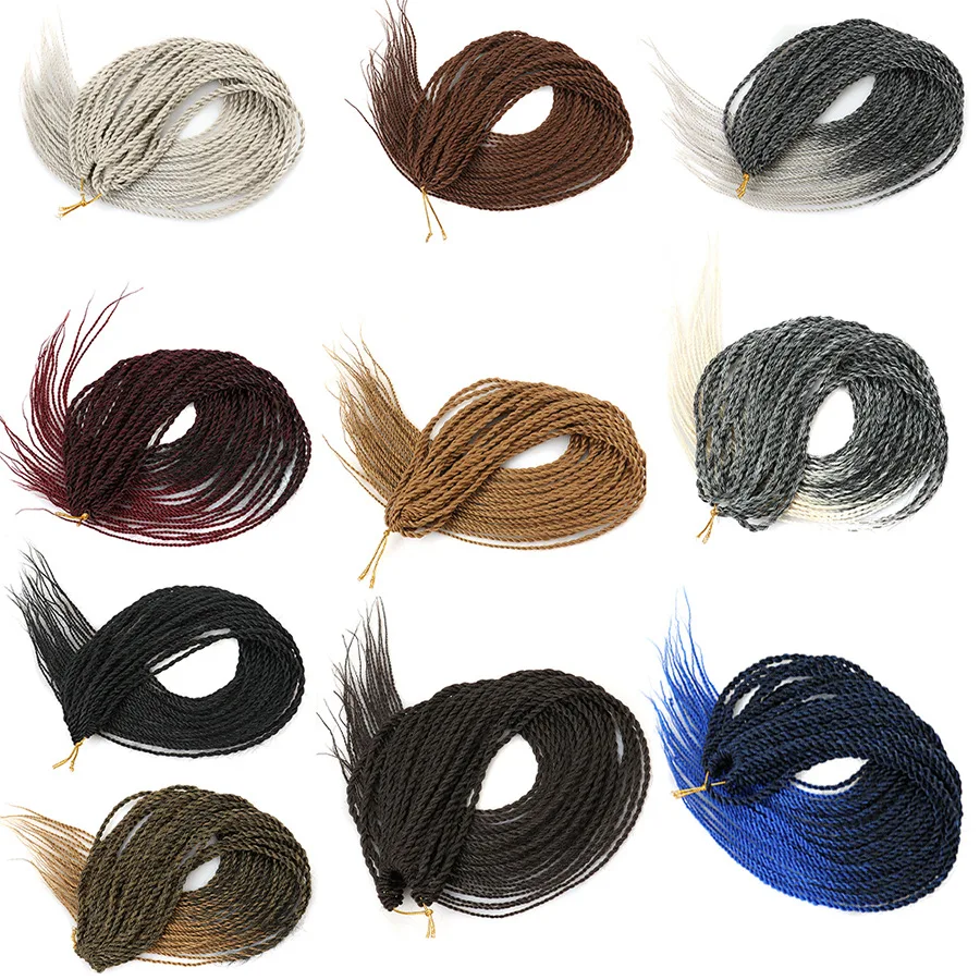 

Similler африканские косички для плетения крючком Омбре 24 дюйма 2s синтетические плетеные волосы для наращивания