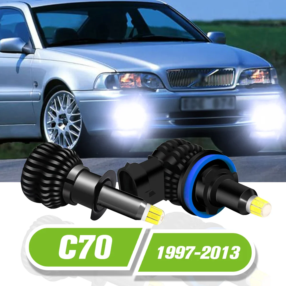 Для Volvo C70 1 2 872 873 542 светодиодные противотуманные фары шт. лампы 1997-2013 2003 2004 2005 2006 2007