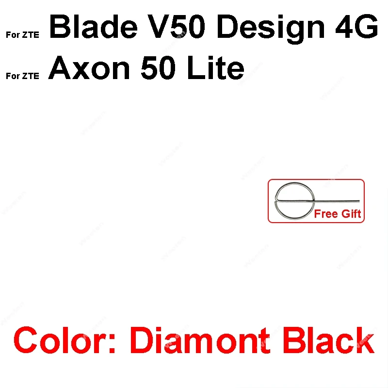Фото Держатель SIM-карты для ZTE Blade V40 V50 V60 Vita Design Axon 50 Lite, разъем для SIM-карты, замена SIM-ридеров, запасные части №4