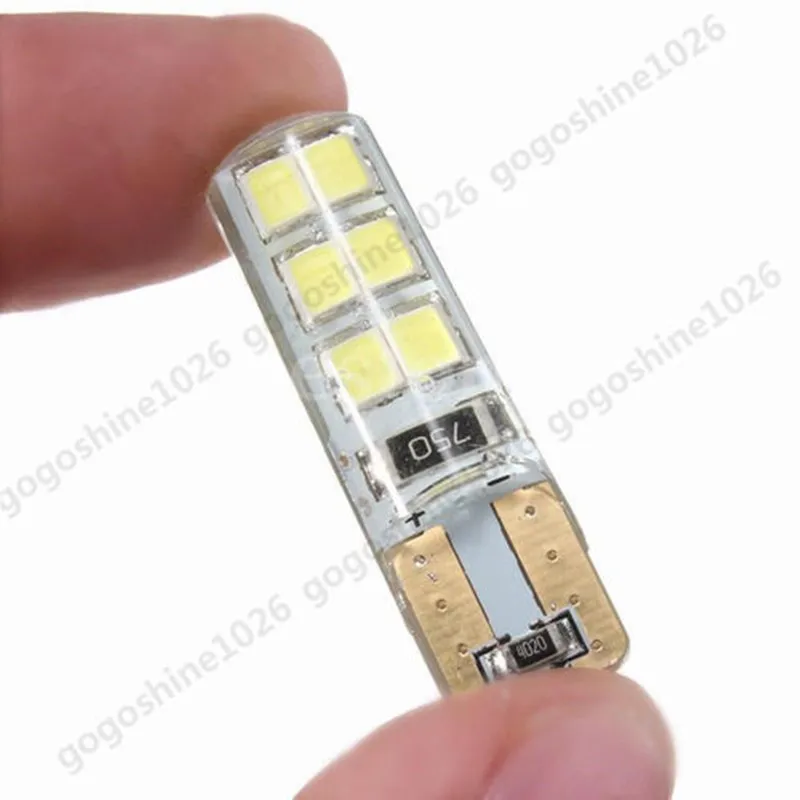 

1 шт., Автомобильные светодиодные лампы T10, 12 В, W5W, 12SMD 2835