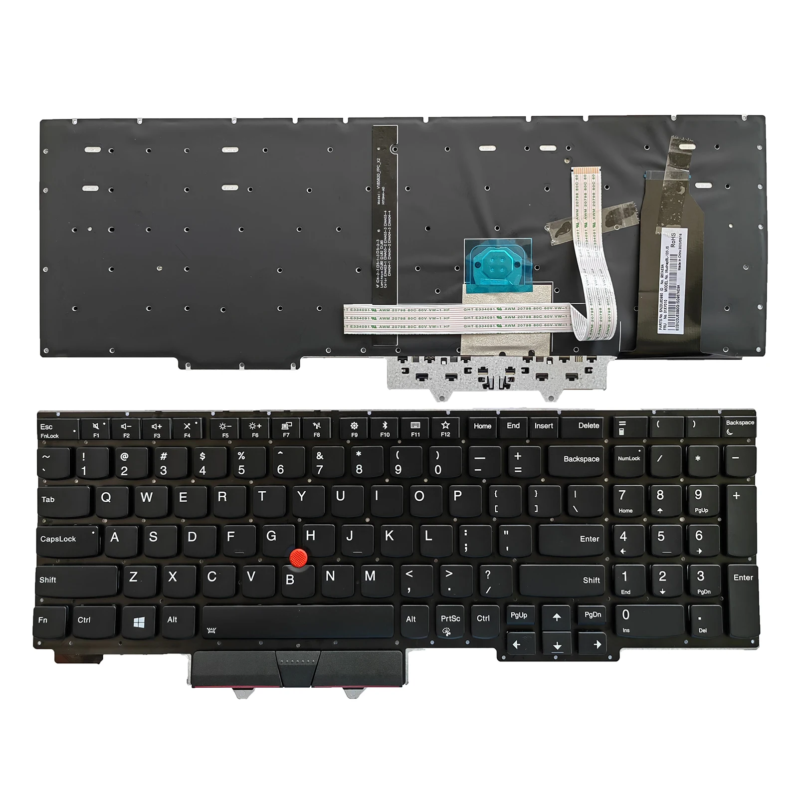 Клавиатура с американской раскладкой для LENOVO IBM THINKPAD E15 GEN 1 20T8 20T9 20RD 20RE 20TD 20TE