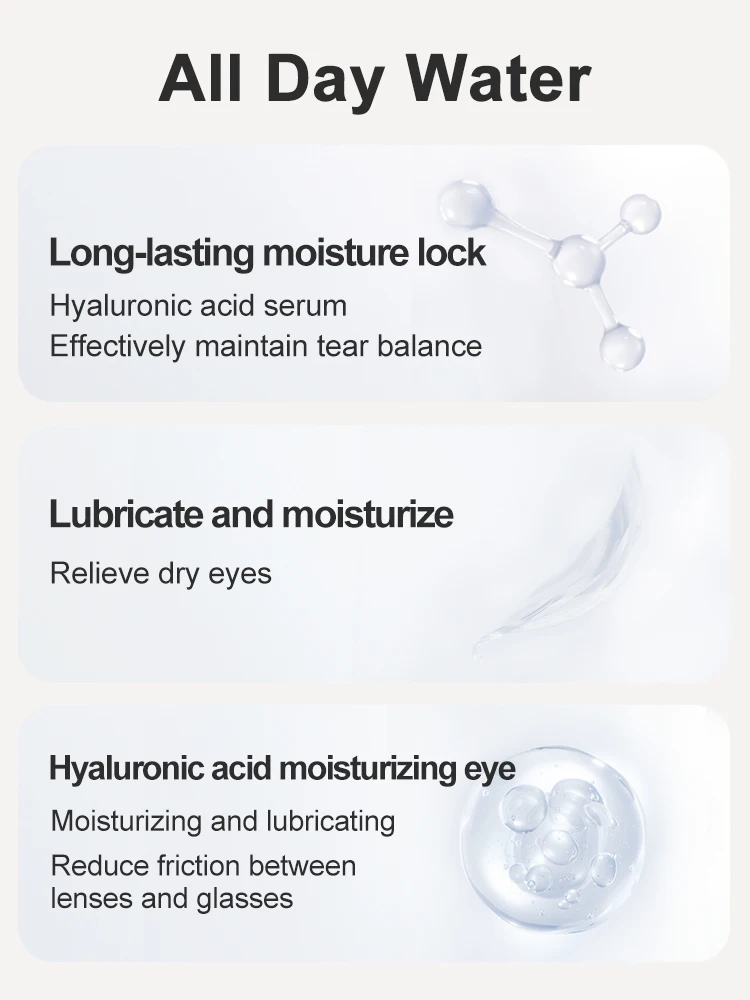 kilala 10ml lens eye drops hyaluronic acid lens solution for dry eyes liquid for contact lenses lubricating eye drops free global shipping