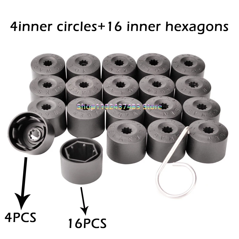 

Для VW Volkswagen Jetta Polo Tiguan Golf MK4 Passat B6 Seat Leon Ibiza Колпаки винтов для шин Аксессуары Автомобильная ступица колеса Гайка Болты Крышки