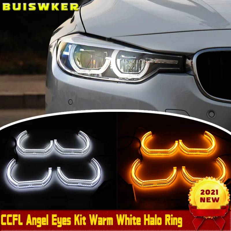 Switchback двойные янтарные белые Кристальные светодиодсветодиодный кольца с