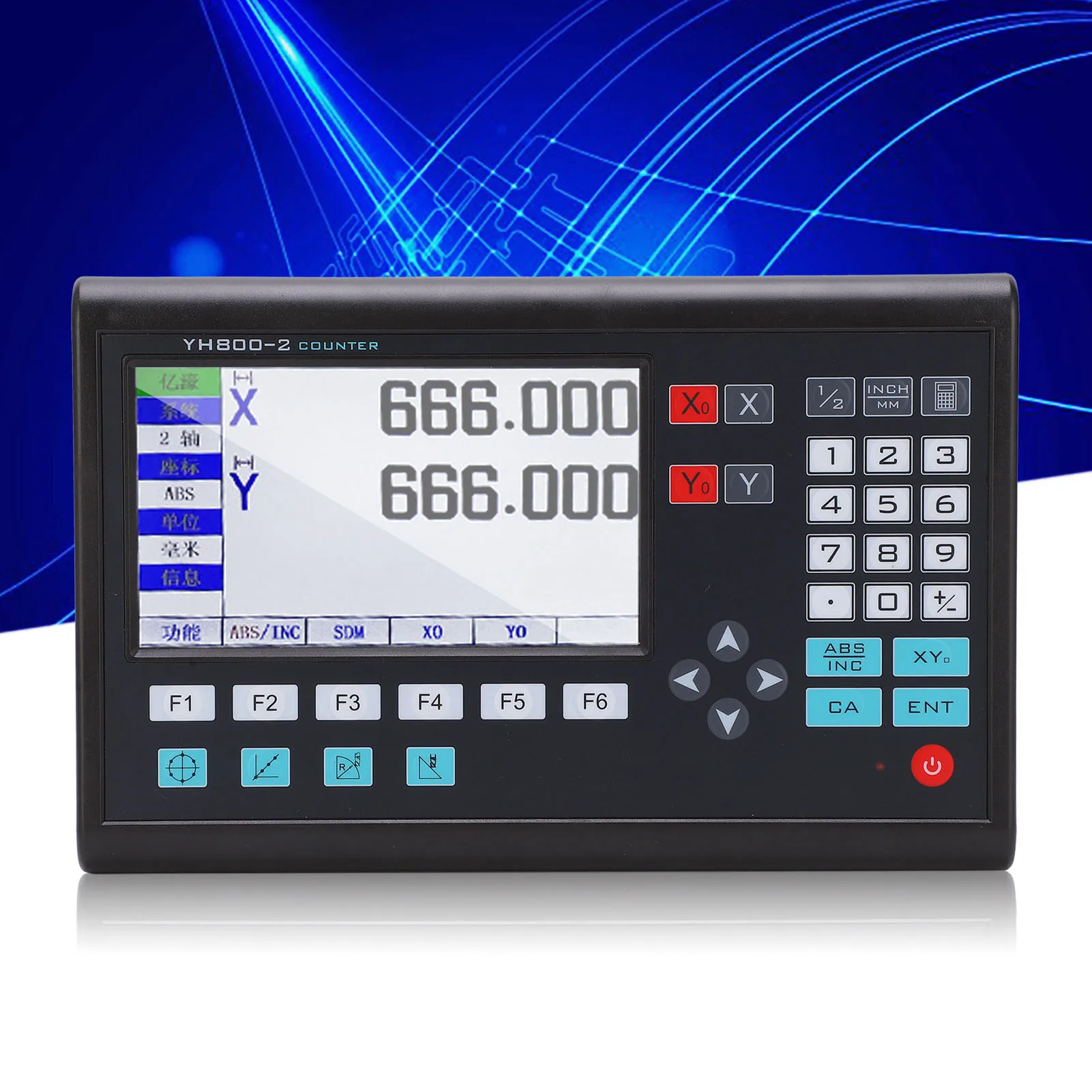 2-осевой ЖК-линейный энкодер с цифровым индикацией высокоточный инкремент TTL для