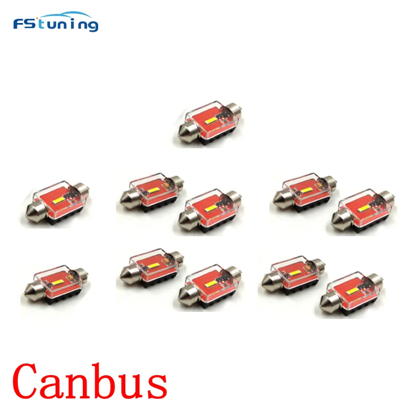 

Светодиодные лампы C5W 31 мм, 36 мм, 39 мм, 42 мм для чтения, 10 шт.