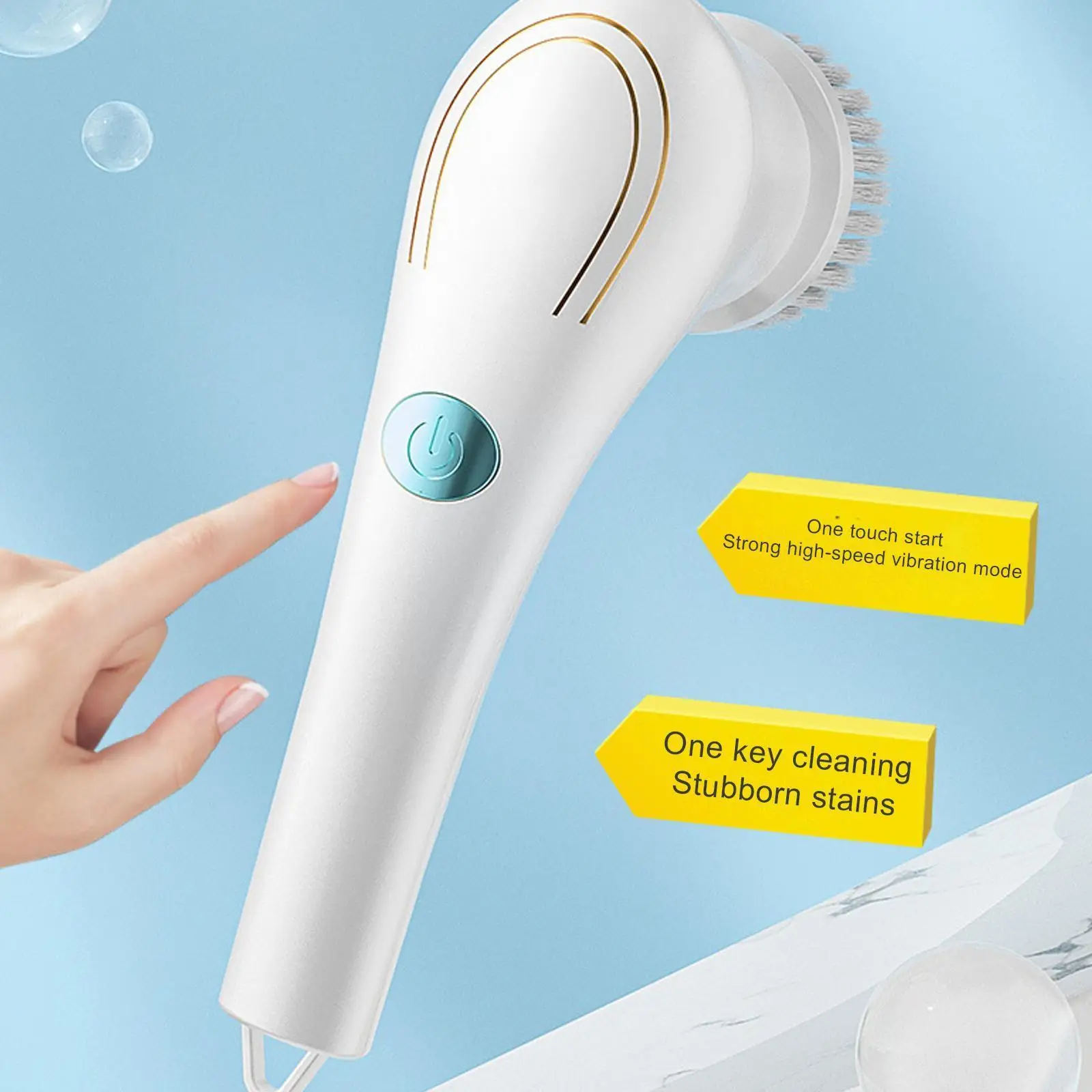 

Электрическая щетка для мытья кухни, щетка для мытья ванной комнаты, щетка, щетка для электрической ванны, ручной очиститель 5 в 1, USB A2R3