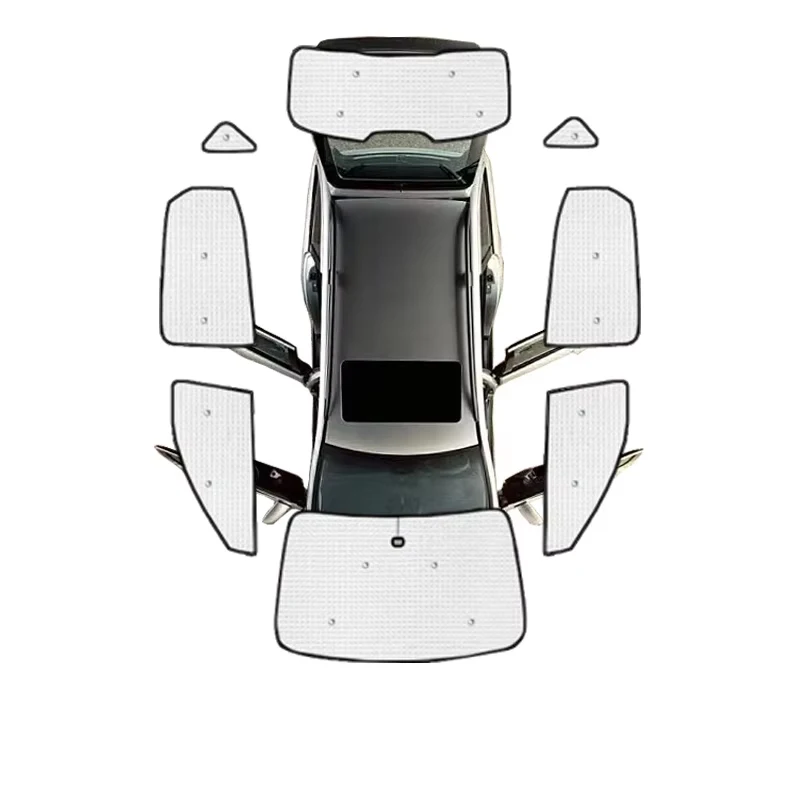 Фото Объемный козырек для MG ZS EV ZX ZST EZS ZS11 2018 ~ 2024 автомобильные солнцезащитные козырьки с защитой от УФ-лучей, блоки конфиденциальности, солнцезащитный крем, окно, автоаксессуары №3