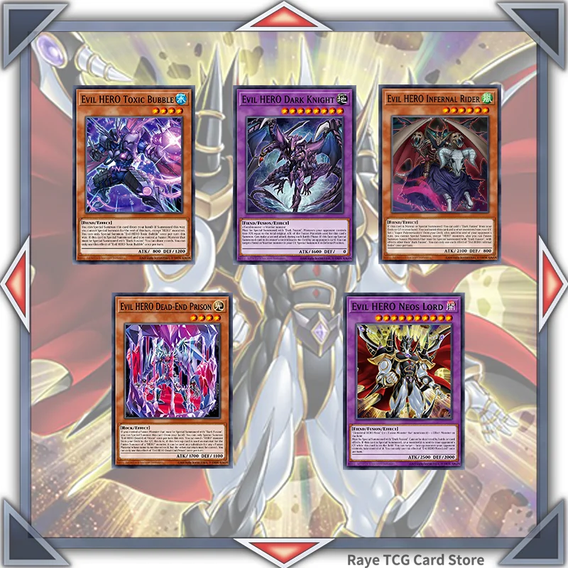 Колода для карточных игр Evil HERO E·HERO Yugioh 72 шт