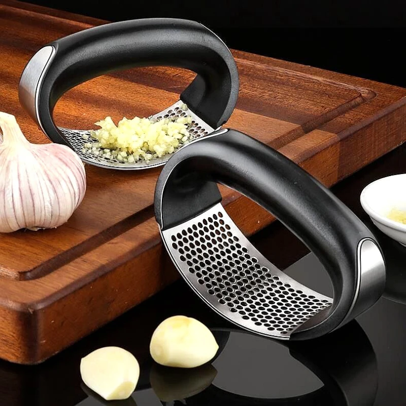 

Stainless Steel Garlic Press Crusher Manual Garlic Mincer Chopping Garlic Tool Vegetable Tools Kitchen Accessories Gadgett