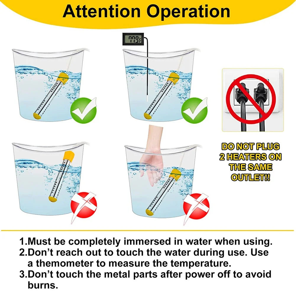 S In Minutes 2500w Pool Heater For Above Ground Bucket Heater Eu Plug