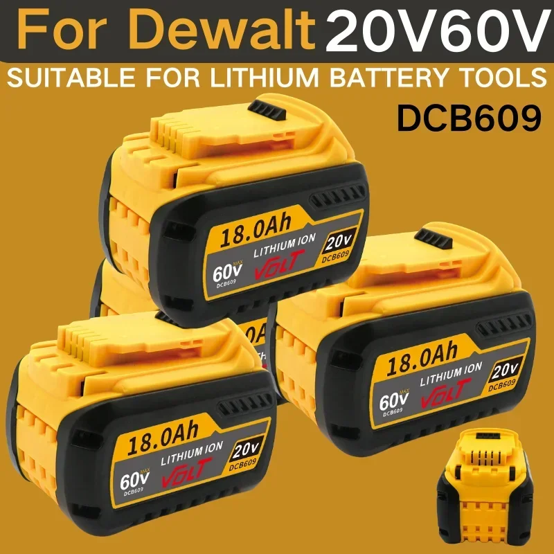 Для Dewalt FLEXVOLT 20 В/60 В MAX аккумулятор 18 Ач DCB609 литий-ионный DCB606 DCB612 DCB205 DCB200 DCB182 Batería