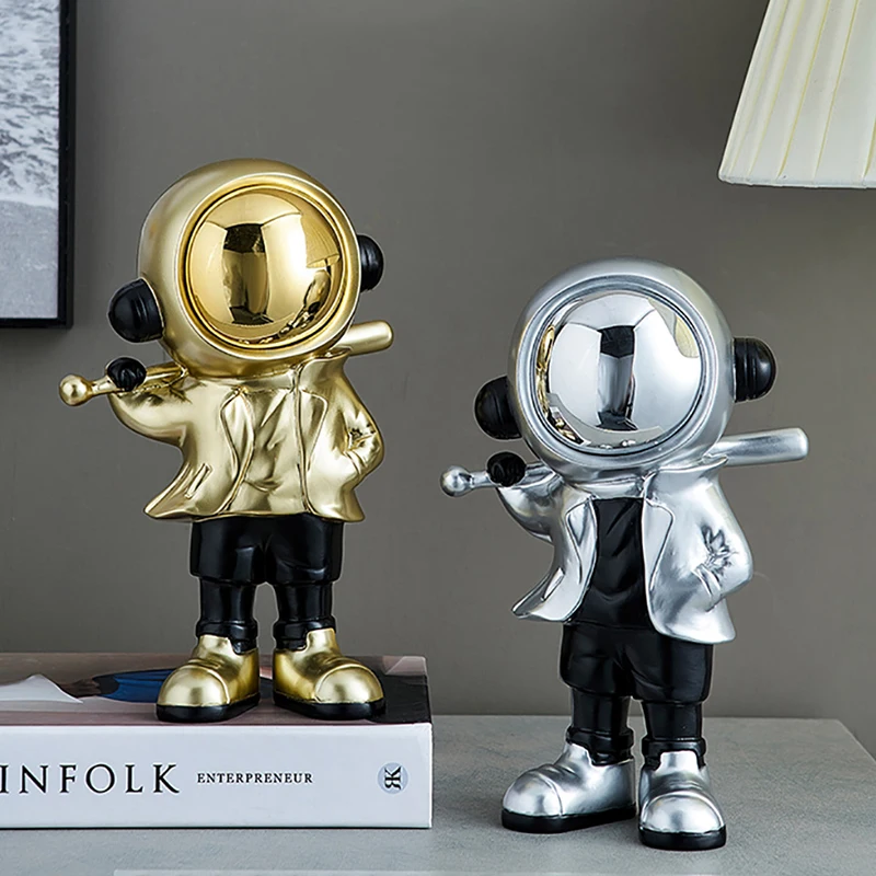 

Современные аксессуары для домашнего декора, гостиная, офис, Новогоднее украшение, интерьер, рабочий стол, креативный астронавт, Фотоэлементы