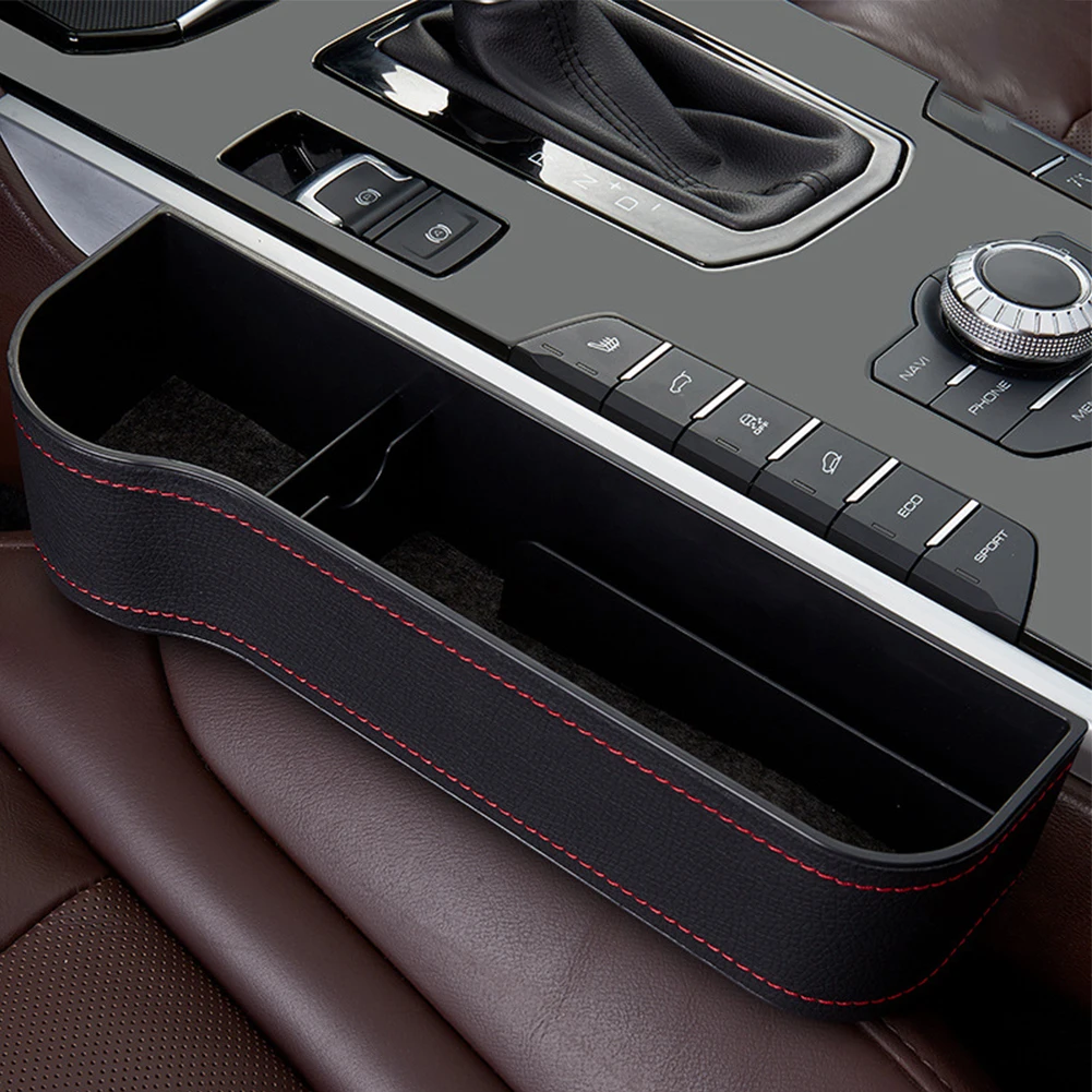 

Car Organizer Gap Storage Box Multifunctional Card Phone Holder Leather Car Cup Holder Seat Organizer Universal Auto Parts Right