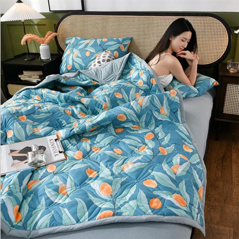 

Home Textile New Bedding Summer Quilt Blankets Thin Comforter Washable Bed Cover Quilting Home Textiles Suitable for Adults Kids