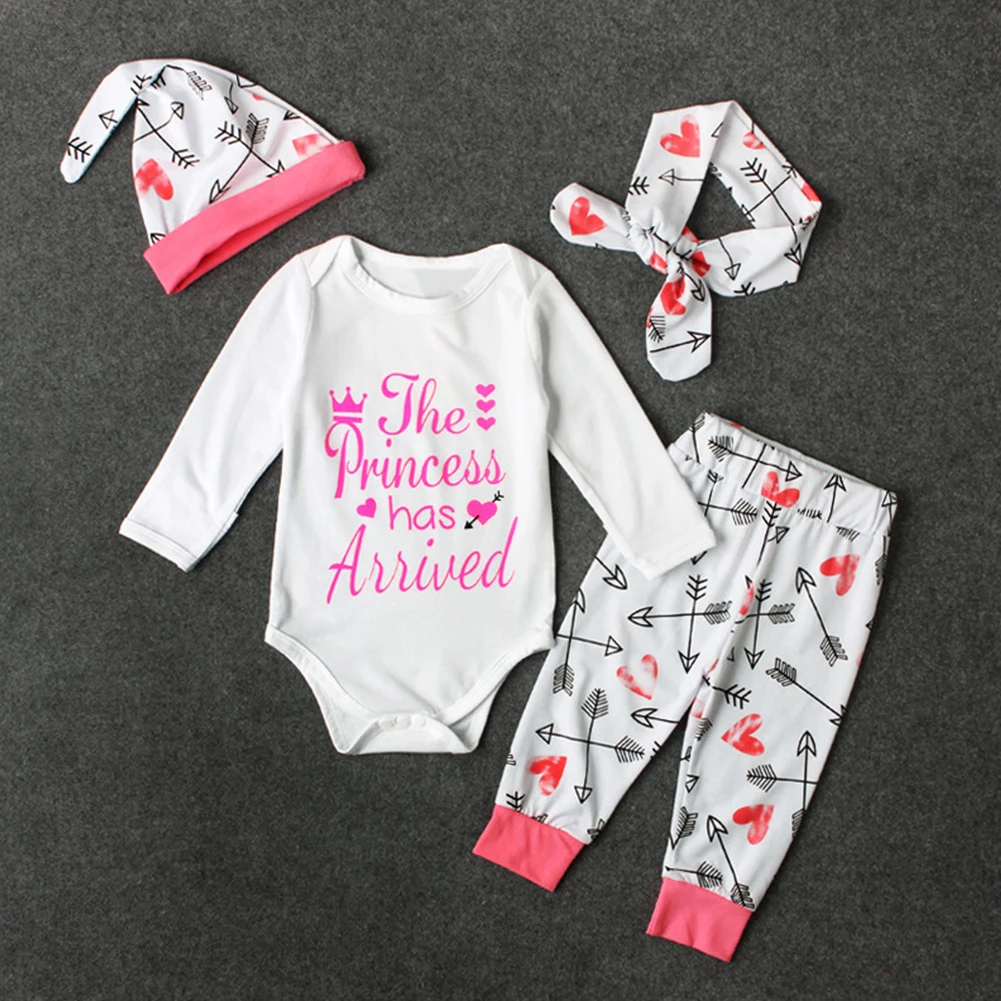 

Long Sleeve Newborn Clothes Set Floral Pants Bodysuits Crew Neck Soft For Girls
