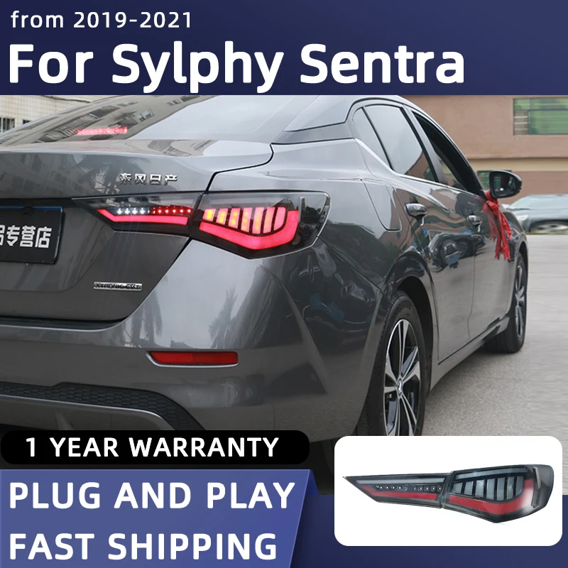 

Car Styling Taillights for Nissan Sylphy LED Tail Light 2019-2021 Sentra Tail Lamp DRL Rear Turn Signal Automotive Accessories