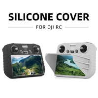 scratch proof silicone cover for dji mini 3 pro remote controller protective case anti collision case with lens hood