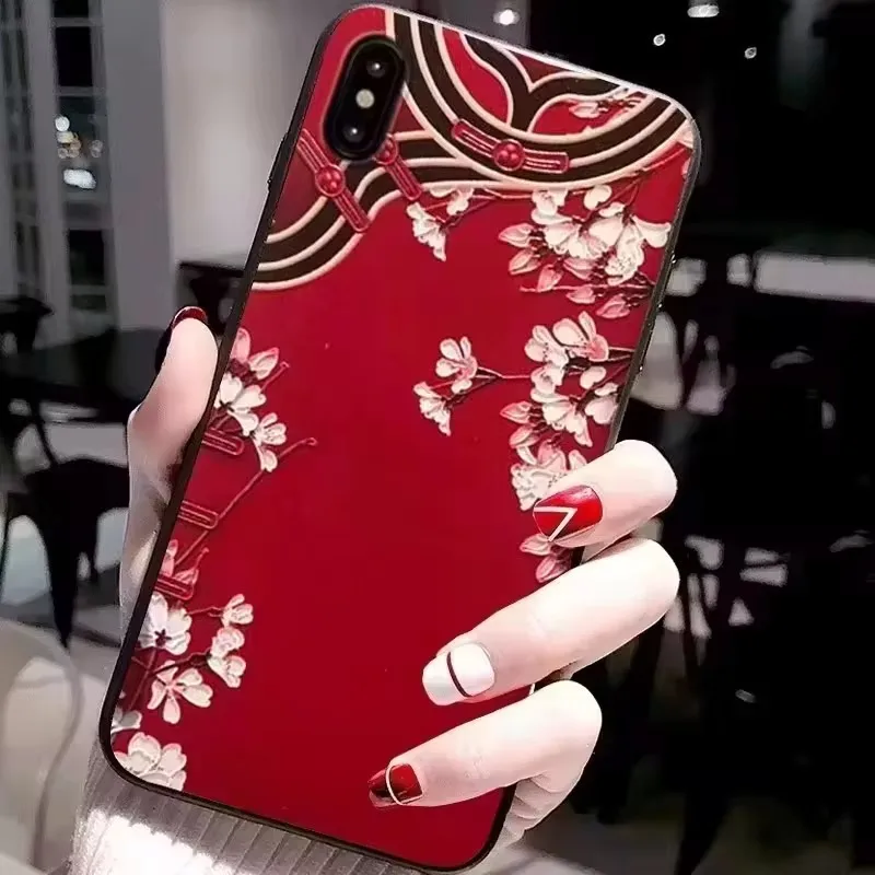 Для LG K22 / K42 K92 чехол 3D Рельефный цветочный силиконовый рельефный для Чехлы LGK92