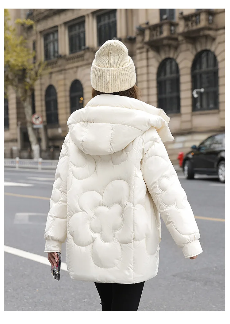 PinkyIsBlack Women Winter Parkas Jackets 2023 Hooded Thicken Warm Padded Coats Female Autumn Winter Outwear Short Jacket Parkas