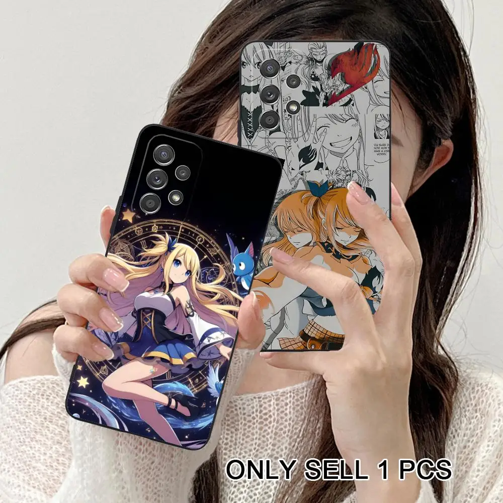 Фото Чехол для телефона Fairy Tail Lucy для Samsung Galaxy A57 56 55 54 53 52 51 37 36 35 34 33 32 31 5G, мягкий противоударный чехол из ТПУ №2