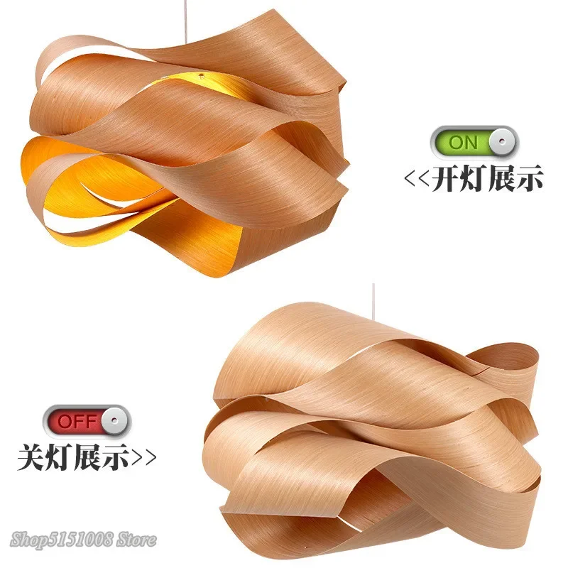 Скандинавские деревянные подвесные лампы Winfordo бамбуковые креативные Настенные