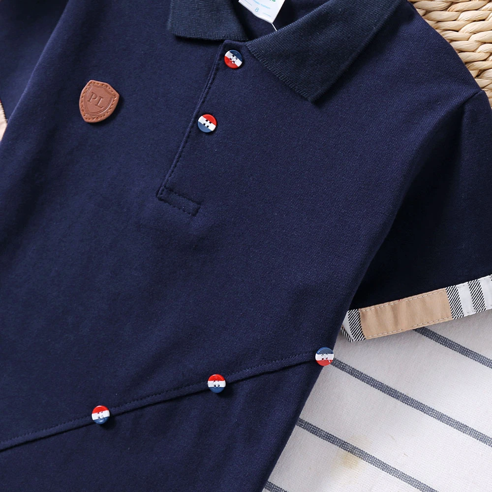 2022 New Children Polo Shirt Solid Kids Boys Polo Shirts Korea Fashion Boys Designer Clothes School Uniform enlarge