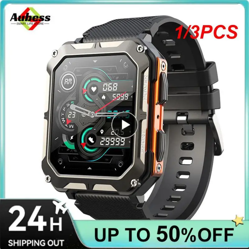 

1/3PCS Newest Smart Watch C20 1.83 Inch Men Music BT Call Outdoor Sports Fitness Tracker Heart Rate Blood Pressure