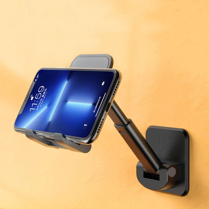

Multifunctional Wall-mounted Storage Phone Rack Retractable Stand Holder Adjustable Desk Mobile Phone Live Broadcast Bracket