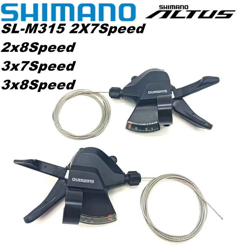 

Shimano Altus SL-M315 Bike shifter lever 3x7 3x8 Speed 21S 24S Shifter Trigger Rapid Fire Plus Shifter Cable M315