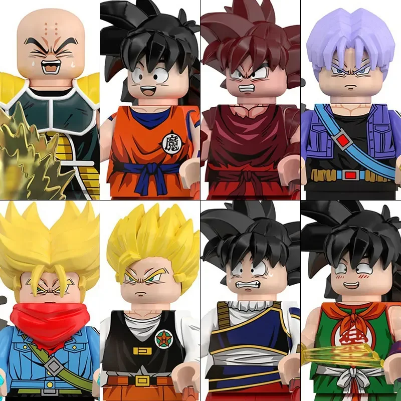 Фото WM6182 Конструктор DRAGON BALL: Гоку, Вегета, Гохан, Фриза, мини-фигурки, аксессуары, подарки на Хэллоуин и Рождество для детей №4
