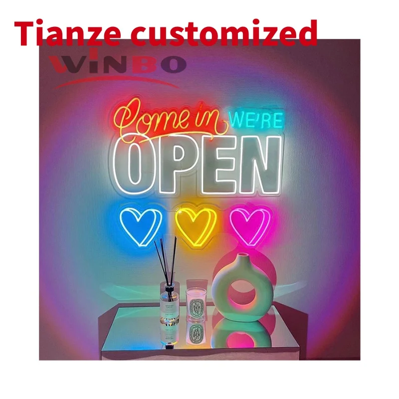(Под заказ) Winbo индивидуальные светодиодные гибкие буквы неоновые лампы высокого
