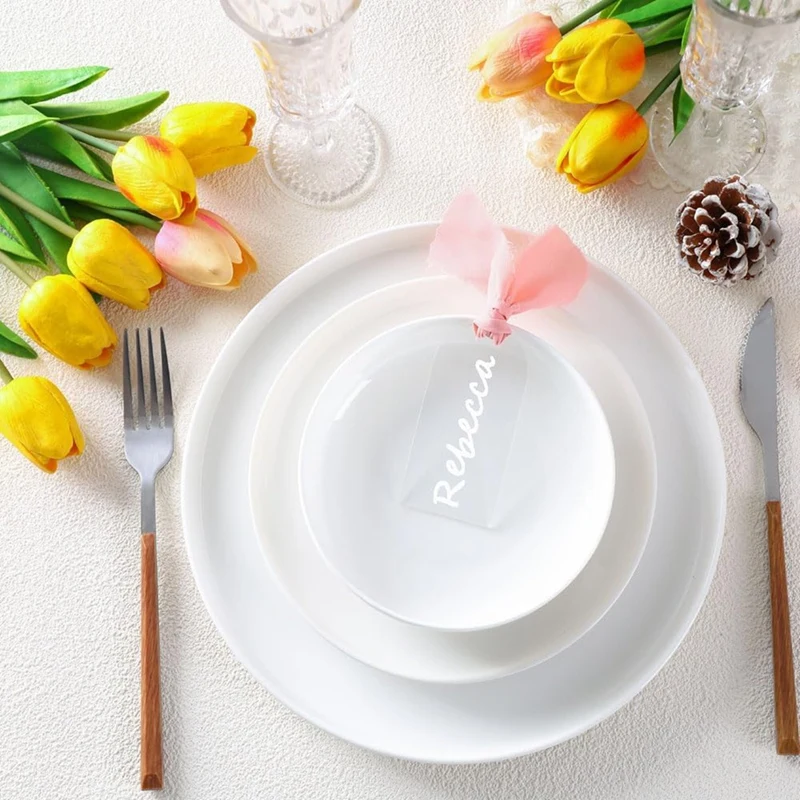 50 шт. акриловые карточки с местами свадебные пустые арочные матовые